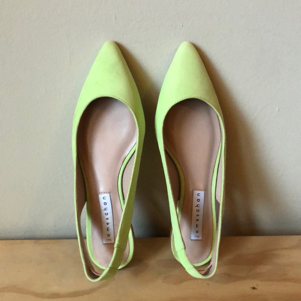 James Chan sling back flats